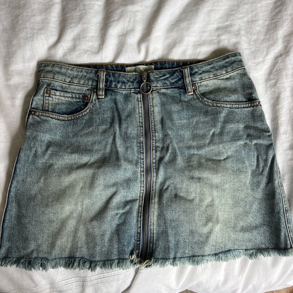 Free people denim skirt